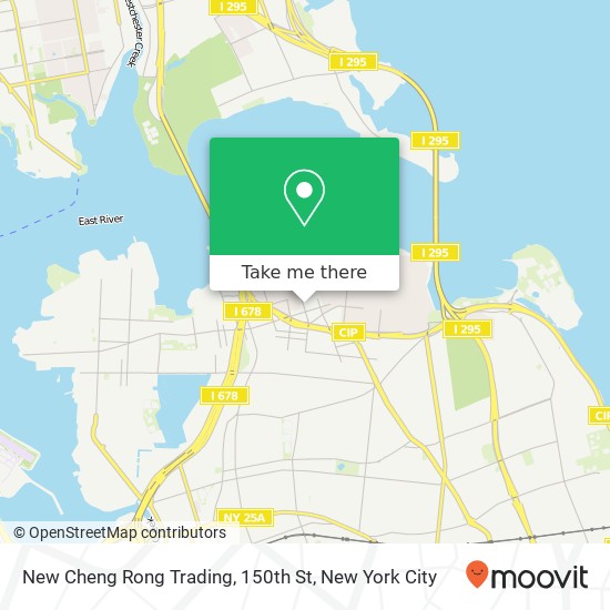 New Cheng Rong Trading, 150th St map