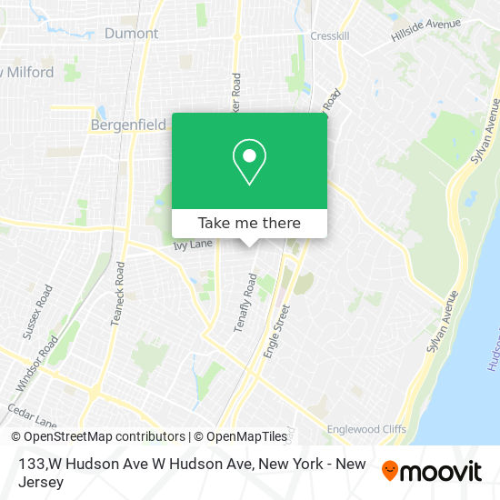 Mapa de 133,W Hudson Ave W Hudson Ave