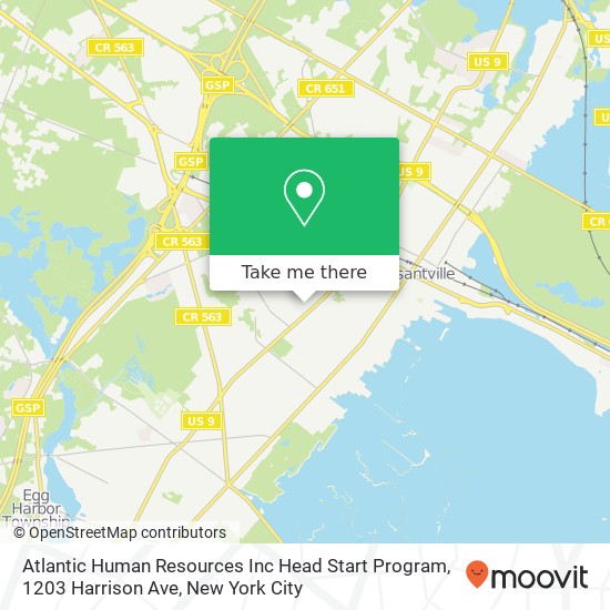 Atlantic Human Resources Inc Head Start Program, 1203 Harrison Ave map