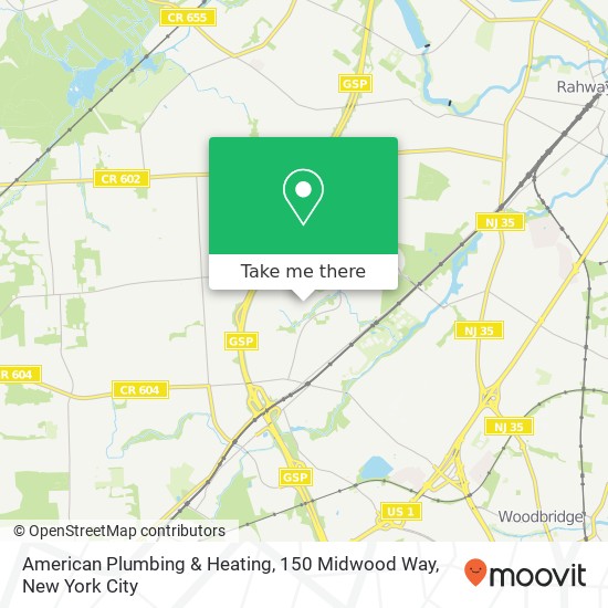 American Plumbing & Heating, 150 Midwood Way map