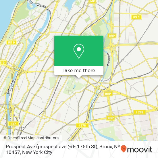Prospect Ave (prospect ave @ E 175th St), Bronx, NY 10457 map