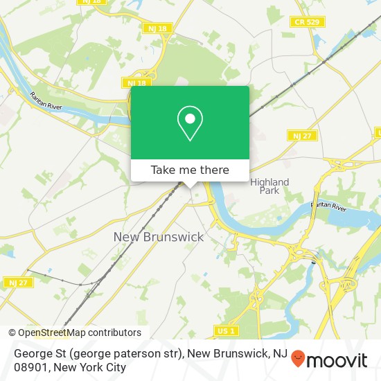 George St (george paterson str), New Brunswick, NJ 08901 map