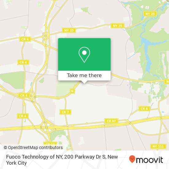 Mapa de Fuoco Technology of NY, 200 Parkway Dr S