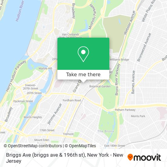 Mapa de Briggs Ave (briggs ave & 196th st)