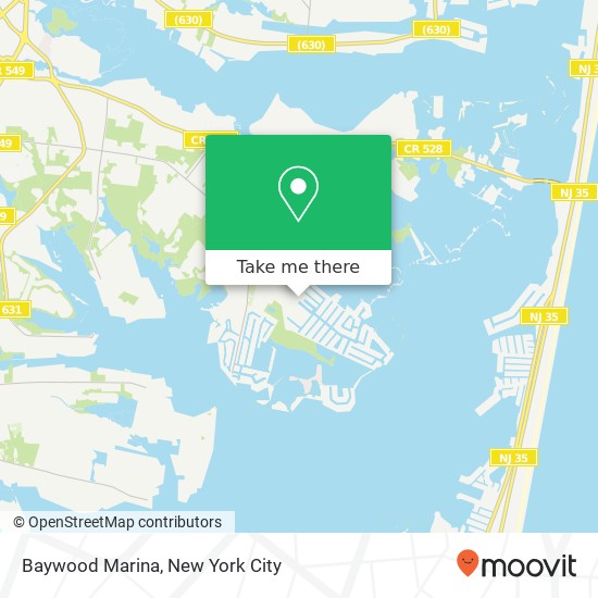 Mapa de Baywood Marina