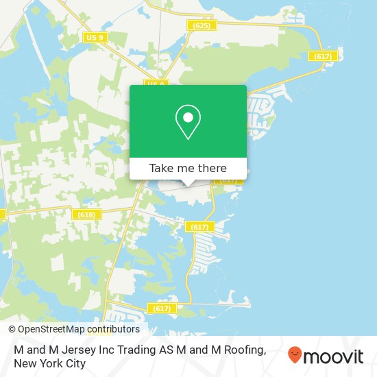 Mapa de M and M Jersey Inc Trading AS M and M Roofing