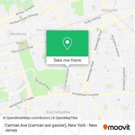 Mapa de Carman Ave (carman ave gasser)