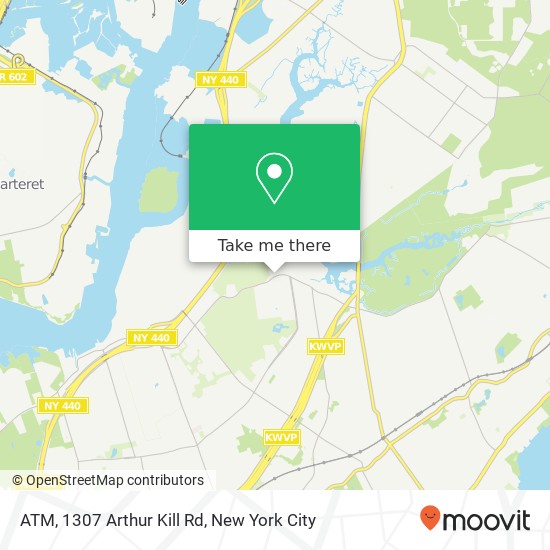 Mapa de ATM, 1307 Arthur Kill Rd