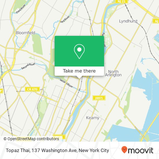 Topaz Thai, 137 Washington Ave map