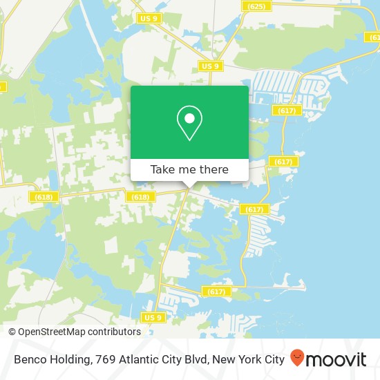 Mapa de Benco Holding, 769 Atlantic City Blvd