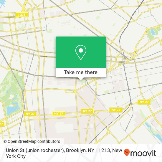 Mapa de Union St (union rochester), Brooklyn, NY 11213
