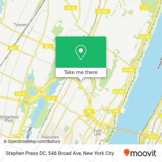 Mapa de Stephen Press DC, 546 Broad Ave