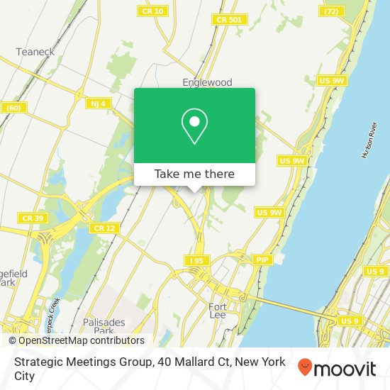 Mapa de Strategic Meetings Group, 40 Mallard Ct