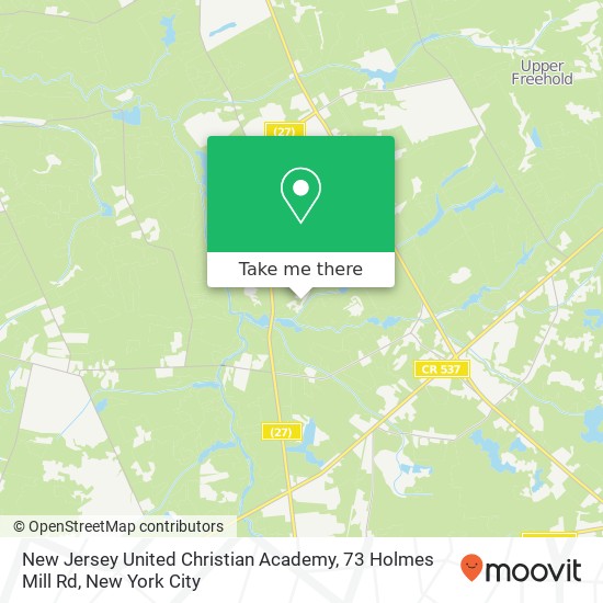 New Jersey United Christian Academy, 73 Holmes Mill Rd map