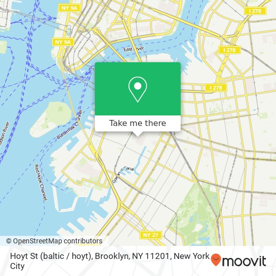 Mapa de Hoyt St (baltic / hoyt), Brooklyn, NY 11201