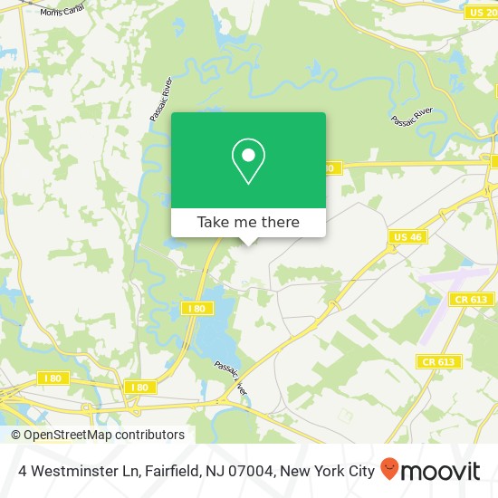4 Westminster Ln, Fairfield, NJ 07004 map