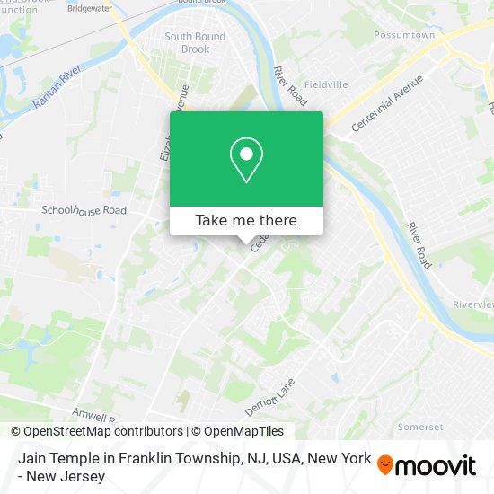 Jain Temple in Franklin Township, NJ, USA map