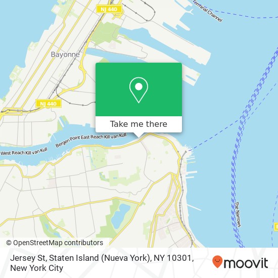 Jersey St, Staten Island (Nueva York), NY 10301 map