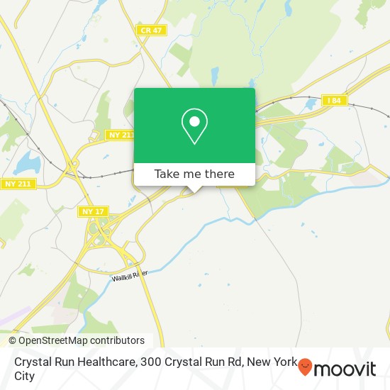 Mapa de Crystal Run Healthcare, 300 Crystal Run Rd