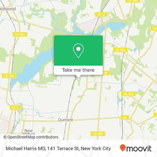 Michael Harris MD, 141 Terrace St map