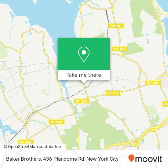 Mapa de Baker Brothers, 436 Plandome Rd