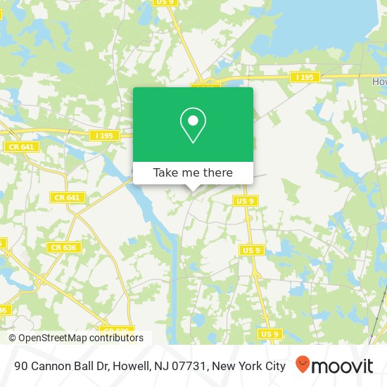 90 Cannon Ball Dr, Howell, NJ 07731 map