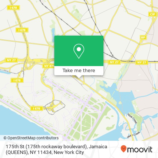 175th St (175th rockaway boulevard), Jamaica (QUEENS), NY 11434 map