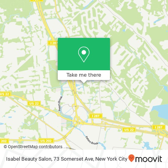 Isabel Beauty Salon, 73 Somerset Ave map