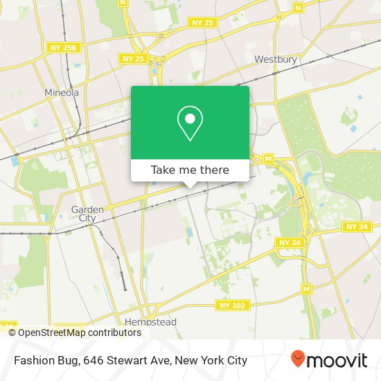 Mapa de Fashion Bug, 646 Stewart Ave