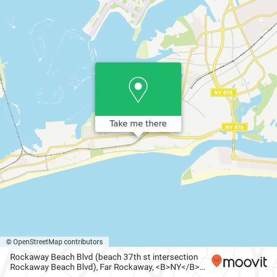 Mapa de Rockaway Beach Blvd (beach 37th st intersection Rockaway Beach Blvd), Far Rockaway, <B>NY< / B> 11691
