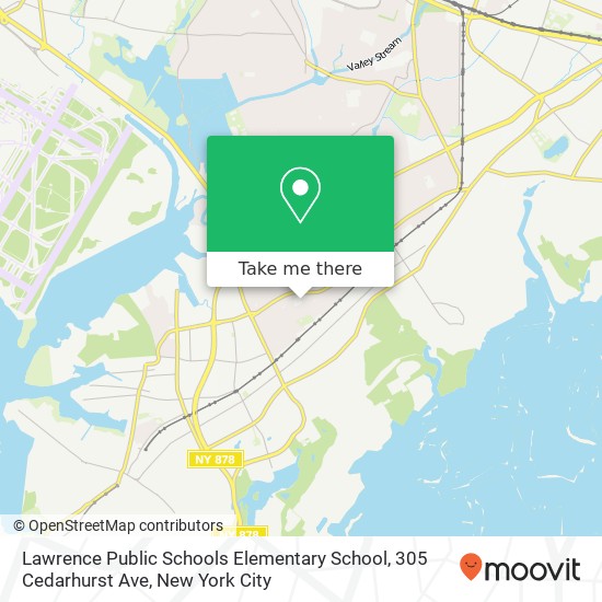 Lawrence Public Schools Elementary School, 305 Cedarhurst Ave map