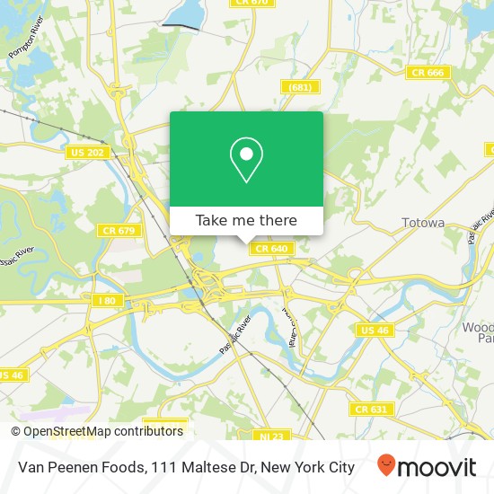 Mapa de Van Peenen Foods, 111 Maltese Dr