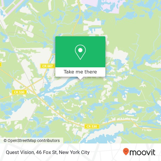 Quest Vision, 46 Fox St map