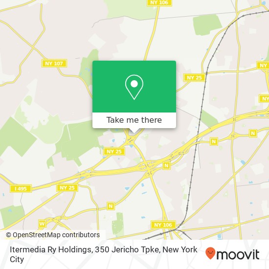 Mapa de Itermedia Ry Holdings, 350 Jericho Tpke