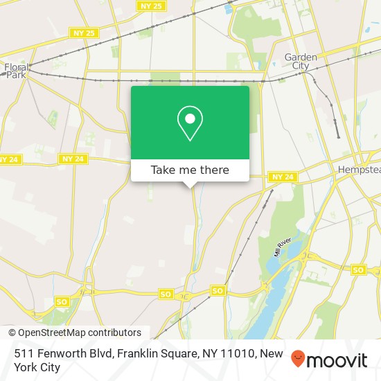 511 Fenworth Blvd, Franklin Square, NY 11010 map