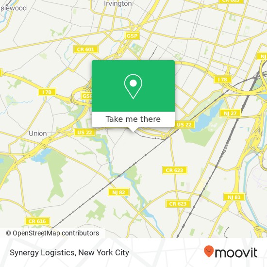 Mapa de Synergy Logistics