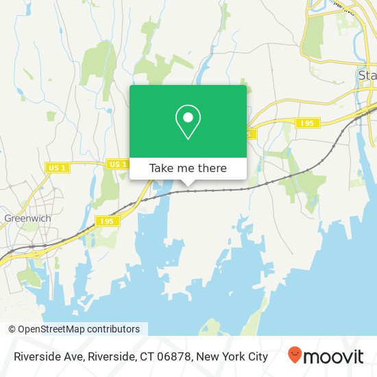 Mapa de Riverside Ave, Riverside, CT 06878