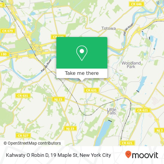 Mapa de Kahwaty O Robin D, 19 Maple St