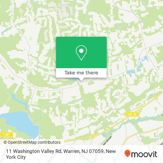 11 Washington Valley Rd, Warren, NJ 07059 map