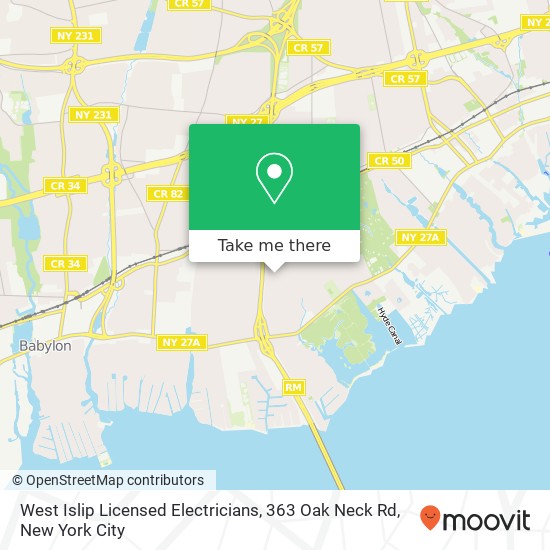 West Islip Licensed Electricians, 363 Oak Neck Rd map