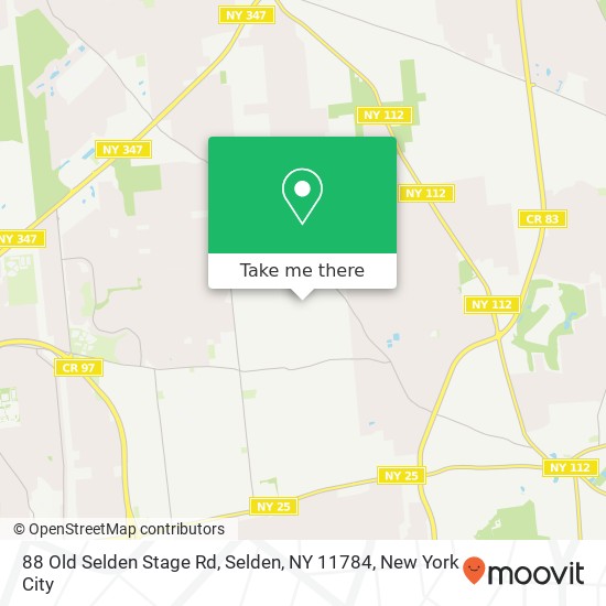 88 Old Selden Stage Rd, Selden, NY 11784 map