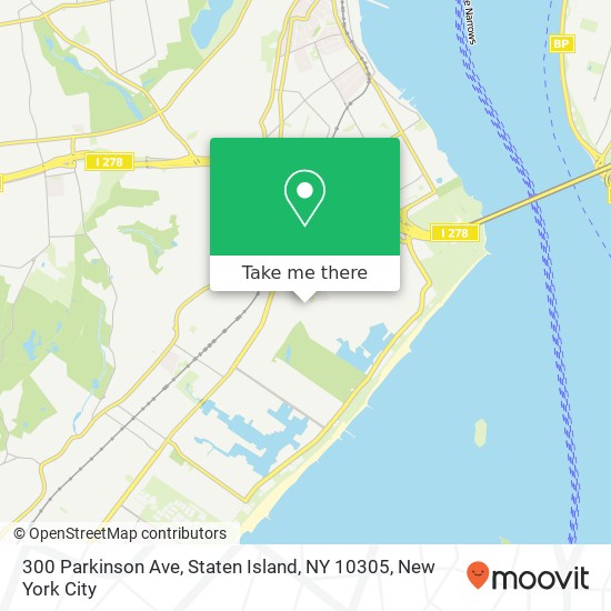 Mapa de 300 Parkinson Ave, Staten Island, NY 10305