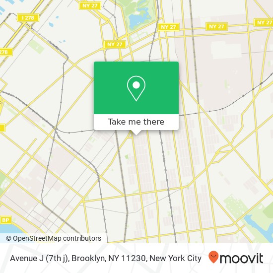 Avenue J (7th j), Brooklyn, NY 11230 map