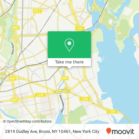 Mapa de 2819 Dudley Ave, Bronx, NY 10461
