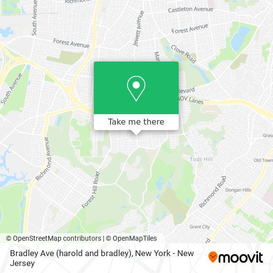 Mapa de Bradley Ave (harold and bradley)