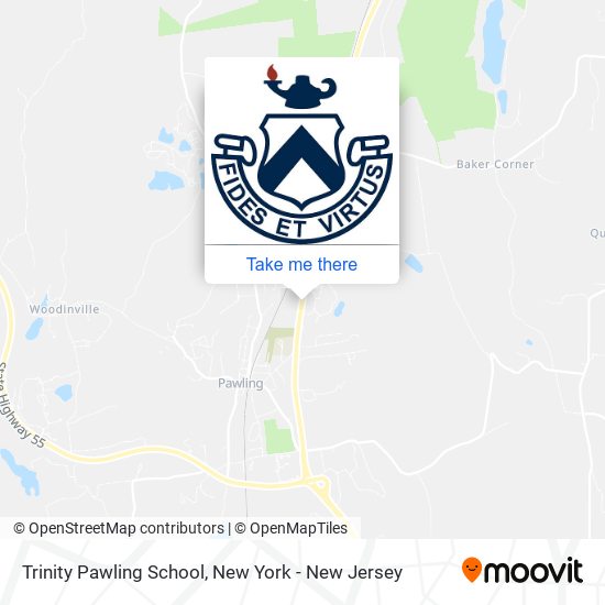 Mapa de Trinity Pawling School