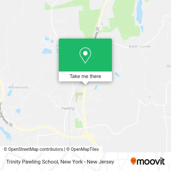 Trinity Pawling School map