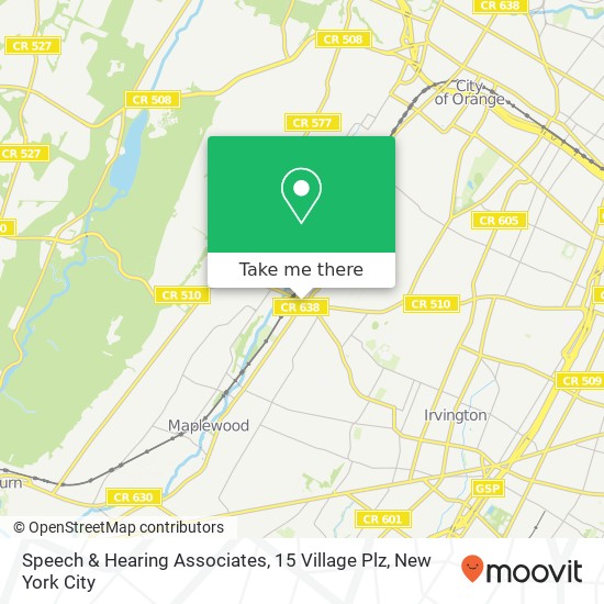 Mapa de Speech & Hearing Associates, 15 Village Plz