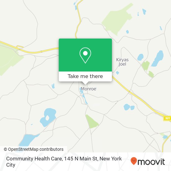 Mapa de Community Health Care, 145 N Main St