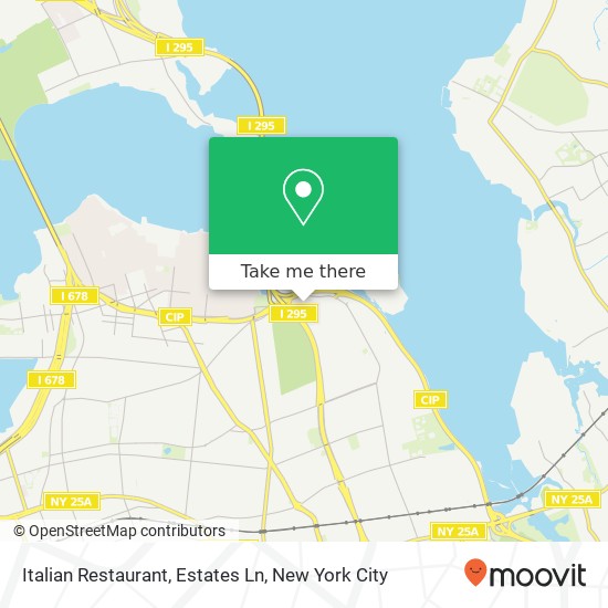 Italian Restaurant, Estates Ln map